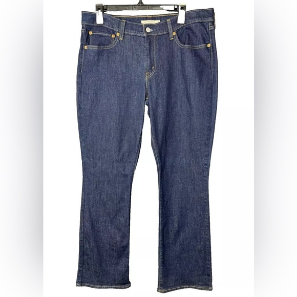 Levis 415 Jeans Women's 31 (35x30) Relaxed Bootcut Mid Rise Blue Denim Stretch - Picture 1 of 9